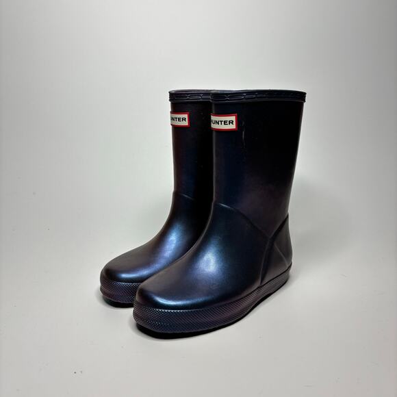 Hunter Kids Original First Classic Nebula Rain Boot in Stornoway Blue - Picture 4 of 8
